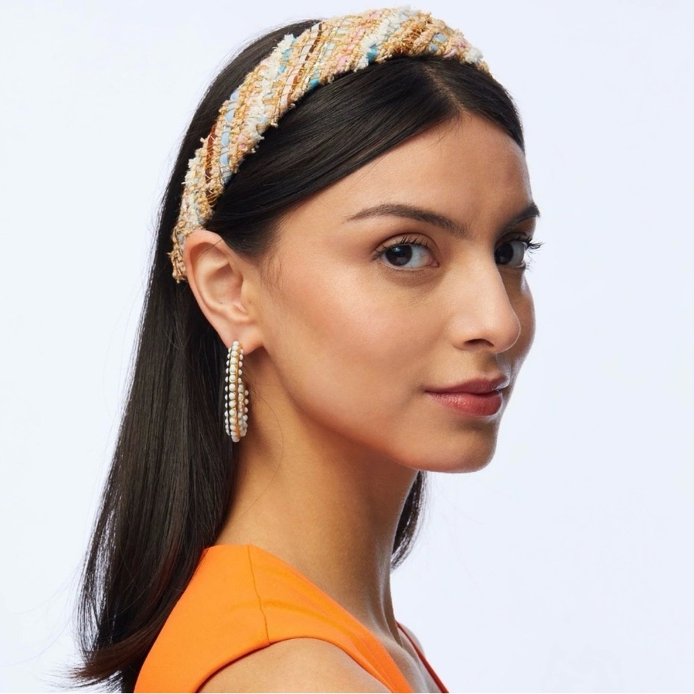 Lele Sadoughi Playa Stripe Tweed Bessette Headband